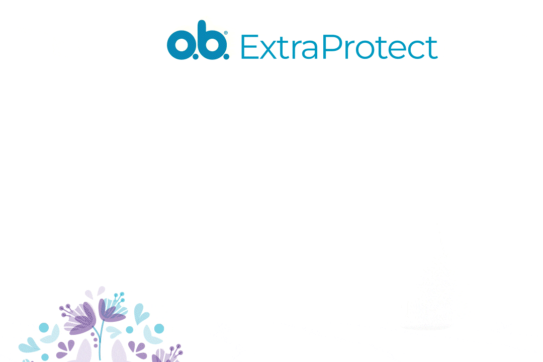 Animacja produktów o.b.® Extra Protect